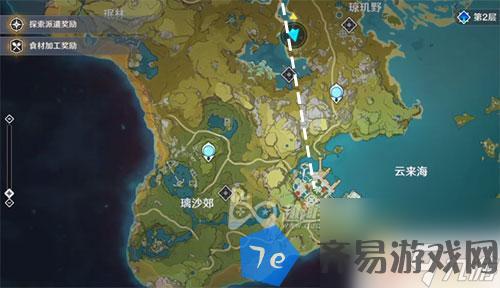 原神遥望四方狂风隔蔽之墟顺序 原神岩尊像碎片寻找最高处点亮顺序攻略 配图08